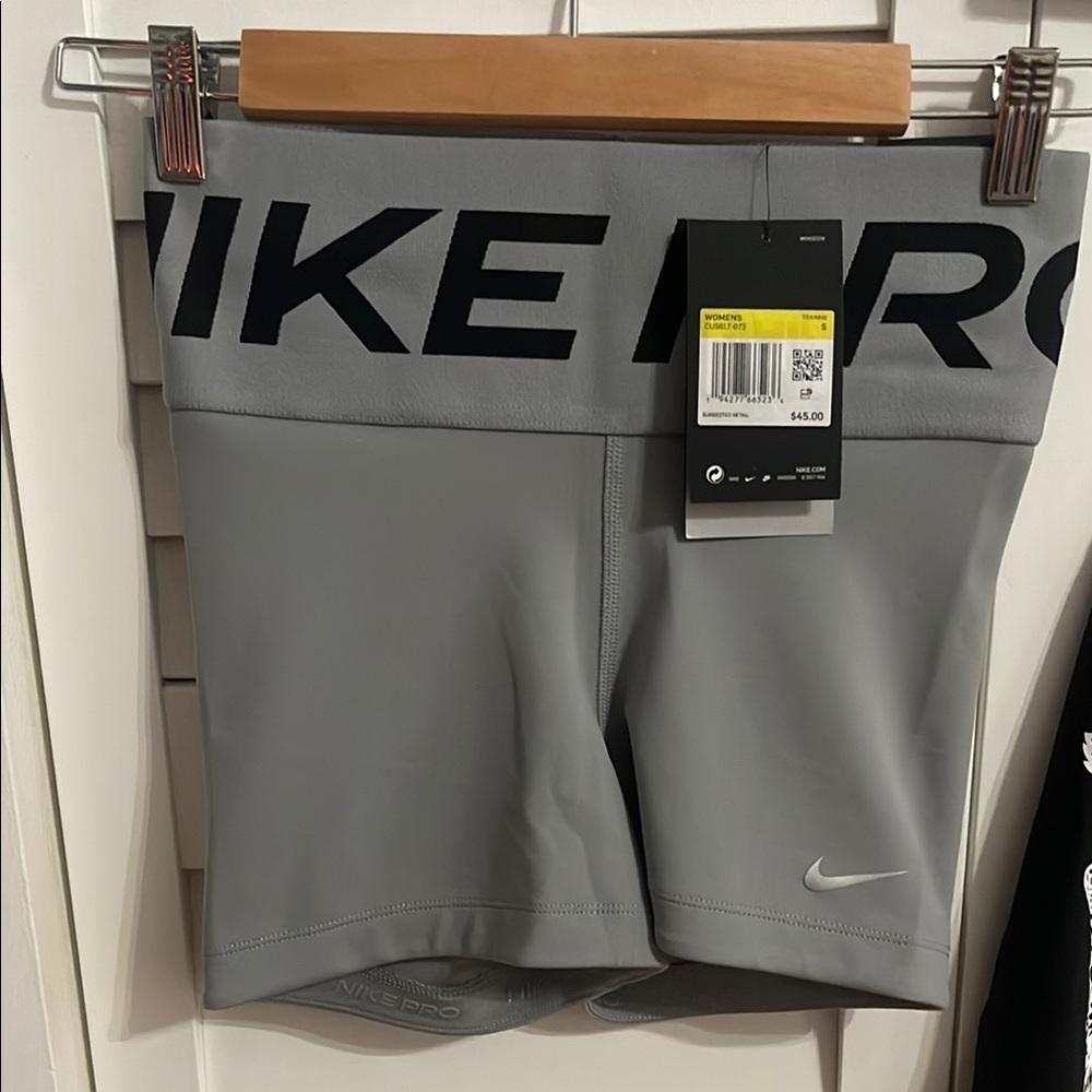 Nike Gray Bike Shorts Compression Fit